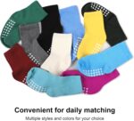 6 Pack Child Socks and Toddler Socks,Delicate Cotton Crew Socks with Non-Sl... - Image 4