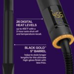 Scorching Instruments Professional Artist Black Gold Digital Salon Hair Curling Iron | Medi... - Image 4