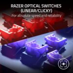 Razer Huntsman V2 TKL Tenkeyless Gaming Keyboard: Quick Linear Optical ... - Image 3