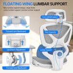 Ergonomic Mesh Workplace Chair, Residence Desk Chair Cozy with Adjustable Lum... - Image 4