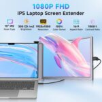 15" Laptop computer Display Extender, 1080P FHD IPS Triple Moveable Monitor for ... - Image 3