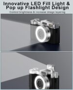 FLATIC Digital Digital camera, 4K 64MP Cameras for Images with 64GB Card,... - Image 5