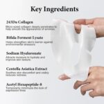 ISTON 4 Pack Collagen Face Masks, Collagen Actual Deep Anti Wrinkle Lifti... - Image 4