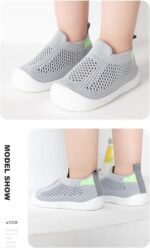 Child Slip-on Sneakers Toddler Strolling Sock Sneakers Ladies Boys Non-Slip B... - Image 3