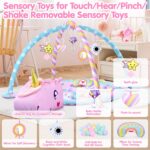 Child Play Mat & Exercise Mat - Child Play Gymnasium Tummy Time Mat with 6 Det... - Image 3