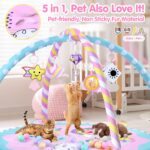 Child Play Mat & Exercise Mat - Child Play Gymnasium Tummy Time Mat with 6 Det... - Image 5