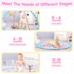 Child Play Mat & Exercise Mat - Child Play Gymnasium Tummy Time Mat with 6 Det... - Image 6