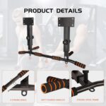 Pull Up Bar Wall Mounted: Adjustable Wall Joist Mount Pull Up Bar & Ch... - Image 4