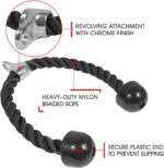 Yes4All Deluxe Tricep Rope Cable Attachment, 27 & 36 inch with 4 Colour... - Image 4