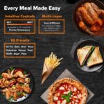 Nuwave Bravo Air Fryer Toaster Sensible Oven, 10-in-1 Countertop Convecti... - Image 6