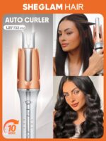 SHEGLAM Automated Curling Iron 1 1/4 inch with 3 Temperatures Quick Hea... - Image 3