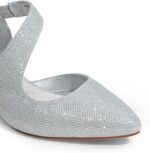 DREAM PAIRS Kitten Heels for Girls Closed Toe Pointed Toe Low Heel Str... - Image 4