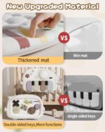 Child Play Mat Child Toys,Child Fitness center Tummy Time Play Piano Exercise Mat wi... - Image 3