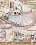 Child Play Mat Child Toys,Child Fitness center Tummy Time Play Piano Exercise Mat wi... - Image 4