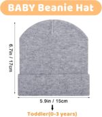 SATINIOR 4 Items Child Hats for Unisex Toddler New child Beanies Winter ... - Image 4