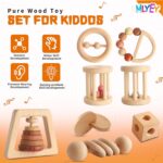 Picket Child Toy 8pcs, Montessori Toys for Infants 1-3 Years Outdated, Picket... - Image 5
