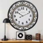 24 Inch Classic Iron Metallic Body Wall Clock Silent, Battery Operated, ... - Image 4