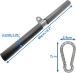 Pulldown Bar for LAT Pulley System - 40cm Tender Foam Handles Straight B... - Image 3