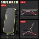 Weight Bench, Adjustable Exercise Bench Press Set for House Fitness center Full Bod... - Image 3