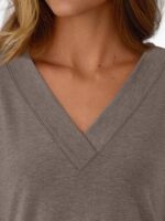 AUTOMET Lengthy Sleeve Shirts for Ladies Tops V Neck Informal High Comfortabl... - Image 6