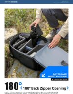 llano 20L Digital camera Backpack for DSLR/SLR/Mirrorless – Water-Resistant Ph... - Image 3