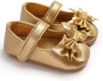 Child Lady Footwear Mary Jane Flats with Bowknot Non-Slip Toddler First Wa... - Image 3