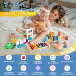 7‑in‑1 Montessori Child Toys for six‑12 Months & 1+ Years, Toddler Sensory... - Image 3