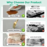 Inaya Child Play Mat Vegan Leather-based 50x50”, Waterproof - Wipeable, Tender ... - Image 3