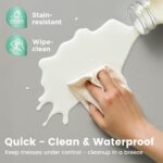 Inaya Child Play Mat Vegan Leather-based 50x50”, Waterproof - Wipeable, Tender ... - Image 4