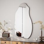 VooBang 22 x 36 inch Irregular Wall Mirror, Frameless Asymmetrical Abs... - Image 4