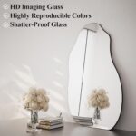 VooBang 22 x 36 inch Irregular Wall Mirror, Frameless Asymmetrical Abs... - Image 5