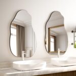 VooBang 22 x 36 inch Irregular Wall Mirror, Frameless Asymmetrical Abs... - Image 7