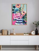 Kate and Laurel Sylvie Miss Mabel's Summer season Bouquet Framed Canvas Wall ... - Image 3