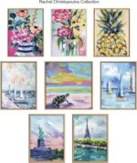 Kate and Laurel Sylvie Miss Mabel's Summer season Bouquet Framed Canvas Wall ... - Image 4