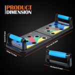 Push Up Board Exercise Tools | Foldable Health Board with 5 Resist... - Image 4