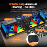 Push Up Board Exercise Tools | Foldable Health Board with 5 Resist... - Image 5