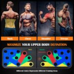 Push Up Board Exercise Tools | Foldable Health Board with 5 Resist... - Image 6