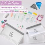 Protein Powder Journey Container set with Funnels 12 Pcs Reusable Powde... - Image 3