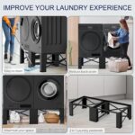 2 in 1 Washer Dryer Pedestals, 13" Top, 28.3" Broad, 700lbs Capability... - Image 3