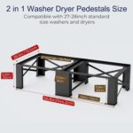 2 in 1 Washer Dryer Pedestals, 13" Top, 28.3" Broad, 700lbs Capability... - Image 5