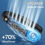 KIDEE Neck Fan, Transportable Bladeless Neck Followers, Improve 360° Airflow, Su... - Image 4