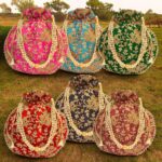 IGH Ethnic Potli Bag Women Purse Batwa Pearls Deal with Clutch Purse f... - Image 4