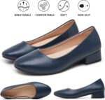 hash bubbie Girls's Loafers Slip on Footwear Chunky Low Block Heels Shut... - Image 8