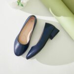 hash bubbie Girls's Loafers Slip on Footwear Chunky Low Block Heels Shut... - Image 10