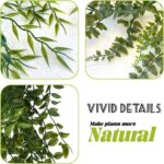 3 Packs Faux Hanging Vegetation with Pots, 20" Faux Vines for Wall Decor, ... - Image 6