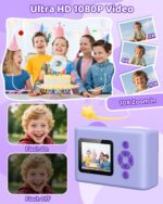 Youngsters Digital camera Instantaneous Print, 20MP 1080P Video Instantaneous Print Digital camera for Ok... - Image 4