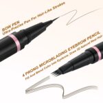 Eyebrow Pencil Make-up Equipment, with Waterproof 2-IN-1 Microblading Eyebrow... - Image 4