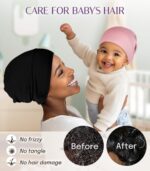 OLESILK Silk Child Bonnet for 0-6 Months - 100% Mulberry Silk Toddler H... - Image 4