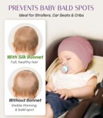 OLESILK Silk Child Bonnet for 0-6 Months - 100% Mulberry Silk Toddler H... - Image 8