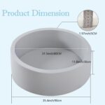 Foam Ball Pit, 35.4"x 11.8" Ball Pits for Toddlers, Mushy Spherical Kiddie ... - Image 5